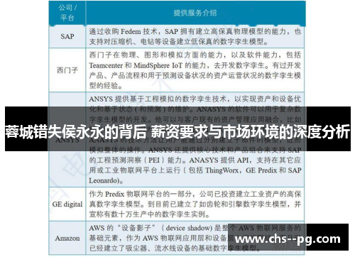 蓉城错失侯永永的背后 薪资要求与市场环境的深度分析